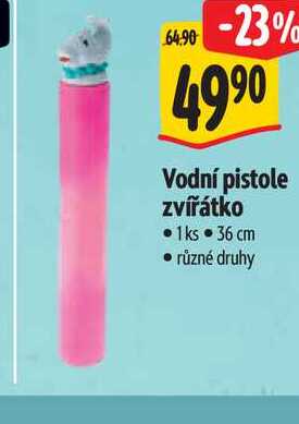 Vodní pistole zvířátko 1ks 36 cm 