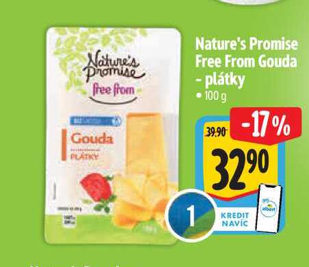 Nature's Promise Free From Gouda - plátky 100 g