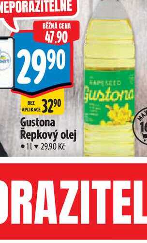 Gustona Řepkový olej 1l