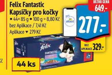 Felix Fantastic Kapsičky pro kočky 44x 85 g