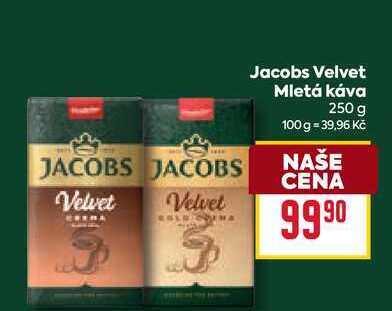 Jacobs Velvet Mletá káva 250 g 