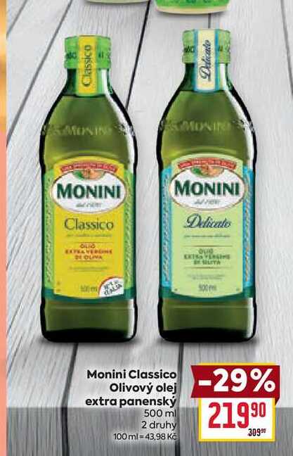 Monini Classico Olivový olej extra panenský 500 ml 