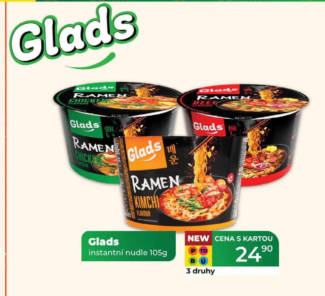 Glads instantní nudle 105g  