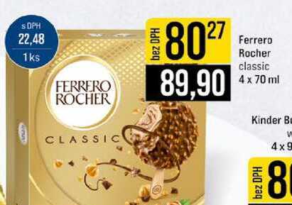 Ferrero Rocher classic 4 x 70 ml 