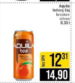 Aquila ledový čaj broskev citron 0,33l