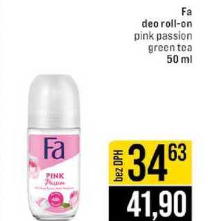 Fa deo roll-on pink passion green tea 50 ml 