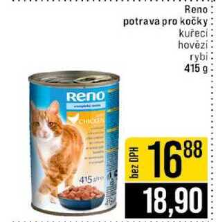 Reno potrava pro kočky kuřecí hovězí rybi 415 g