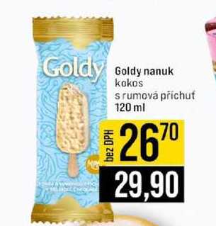 Goldy nanuk kokos srumová příchut 120 ml 