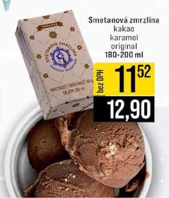 Smetanová zmrzlina kakao karamel original 180-200 ml 