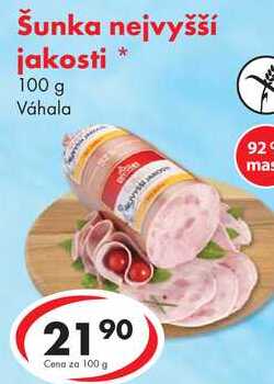 Šunka nejvyšší jakosti, 100 g 
