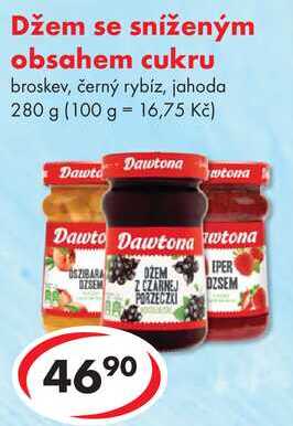 Džem se sníženým obsahem cukru, 280 g 