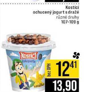 Kostici ochucený jogurt s dražé různé druhy 107-109 g