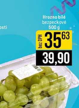 Hrozno bílé bezpeckové 500 g