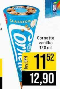 Cornetto vanilka 120 ml 