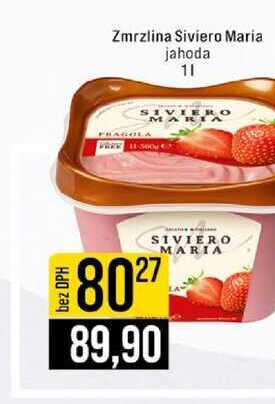 Zmrzlina Siviero Maria jahoda 1l
