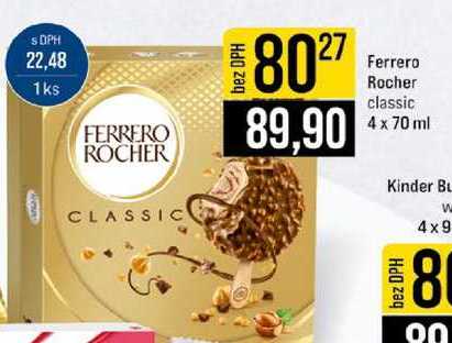 Rocher classic 4 x 70 ml 