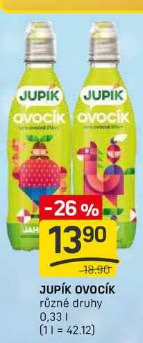 JUPÍK OVOCĺK různé druhy 0,33l