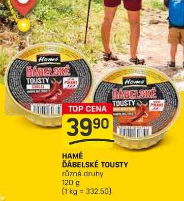 HAMÉ ĎÁBELSKÉ TOUSTY různé druhy 120 g