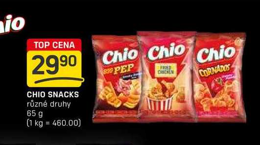 CHIO SNACKS různé druhy 65 g