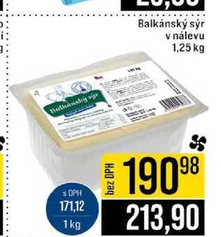 Balkánský sýr v nálevu 1,25 kg
