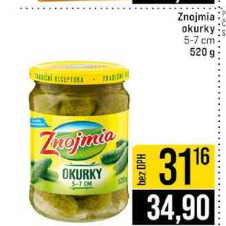 Znojmia okurky 5-7 cm