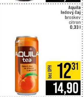 Aquila ledový čaj broskev citron 0,33l