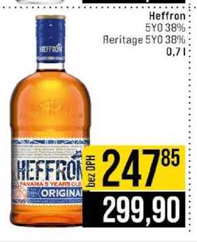 Heffron 5YO 38% Heritage 5YO 38% 0,7l
