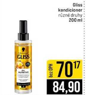 Gliss kondicioner různé druhy 200 ml