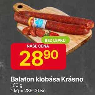Krásno Balaton klobása 100 g 