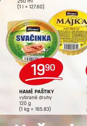 HAMÉ PAŠTIKY vybrané druhy 120 g