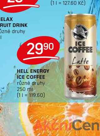 HELL ENERGY ICE COFFEE různé druhy 250 ml