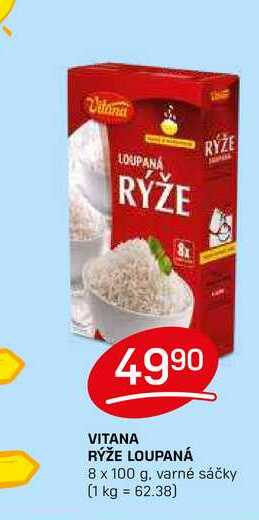VITANA RÝŽE LOUPANÁ 8 x 100 g