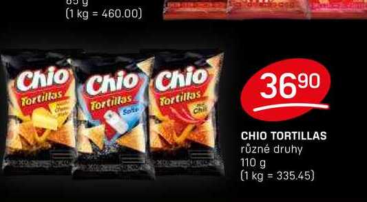 CHIO TORTILLAS různé druhy 110 g