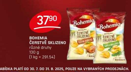 BOHEMIA ČERSTVĚ SKLIZENO různé druhy 130 g