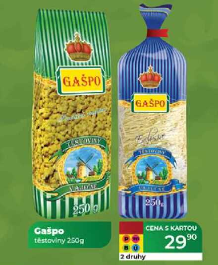 Gašpo těstoviny 250g 