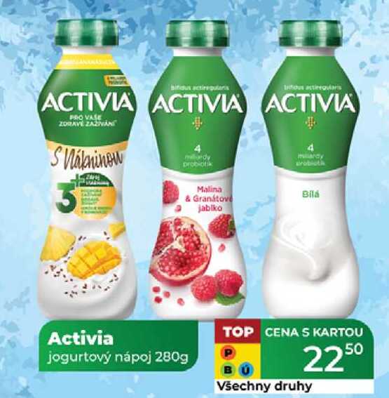 Activia jogurtový nápoj 280g 