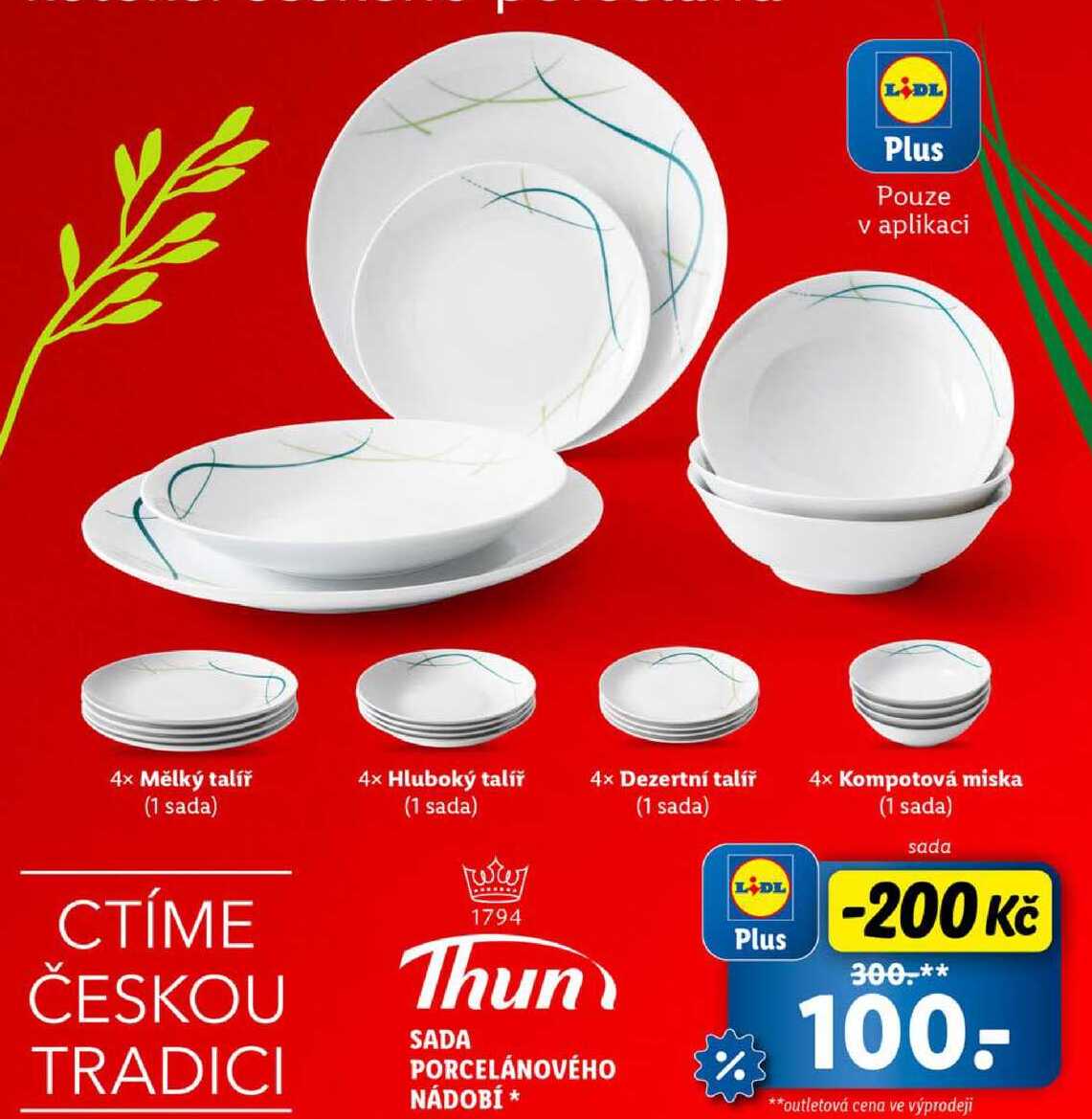 SADA PORCELÁNOVÉHO NÁDOBÍ 