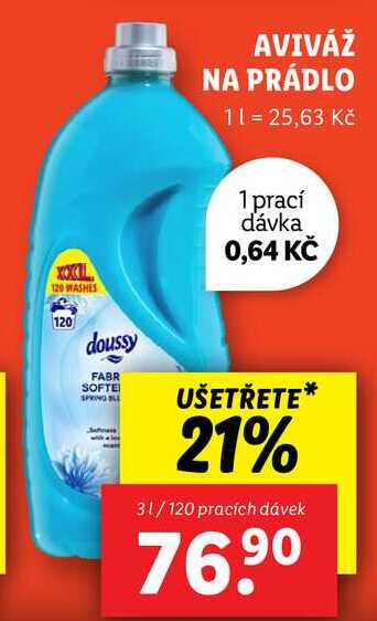 AVIVÁŽ NA PRÁDLO, 3 l/120 PD
