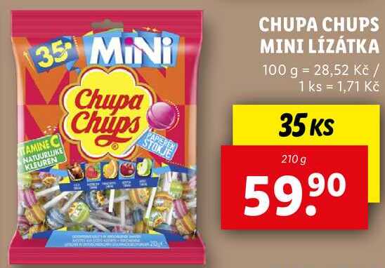CHUPA CHUPS MINI LÍZÁTKA 35 ks, 210 g 