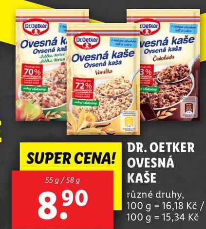 DR. OETKER OVESNÁ, 55 g/58 g