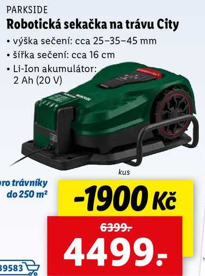 Robotická sekačka na trávu City
