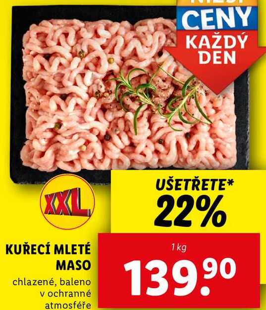 KUŘECÍ MLETÉ MASO, 1 kg