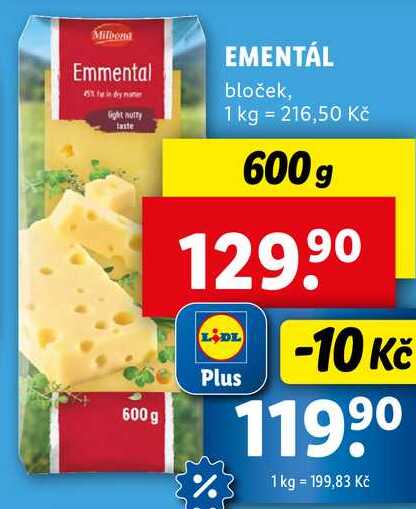 EMENTÁL, 600 g