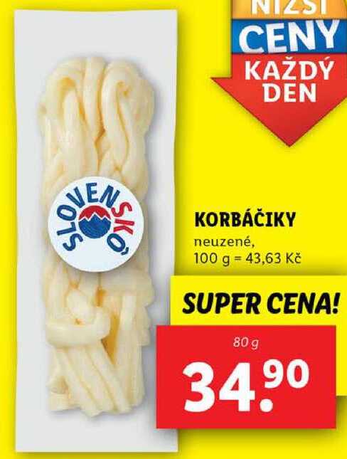 KORBÁČIKY, 80 g