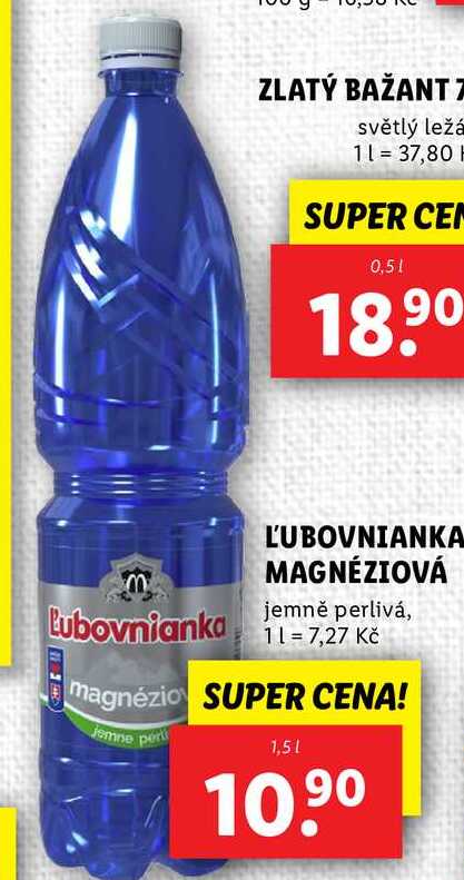 ĽUBOVNIANKA MAGNÉZIOVÁ, 1,5 l