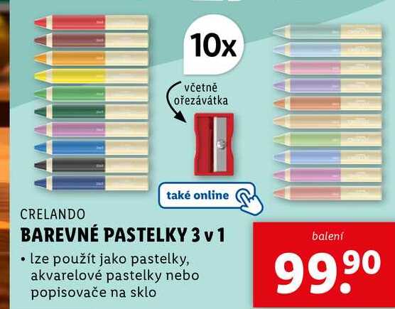BAREVNÉ PASTELKY 3 v 1 