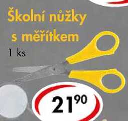 Školní nůžky s měřítkem 