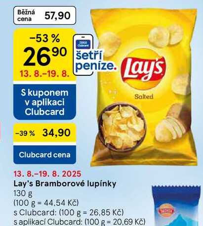 Lay's Bramborové lupínky, 130 g  
