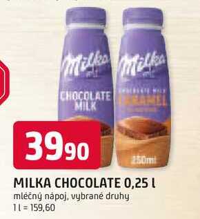 MILKA CHOCOLATE 0,25l mléčný nápoj