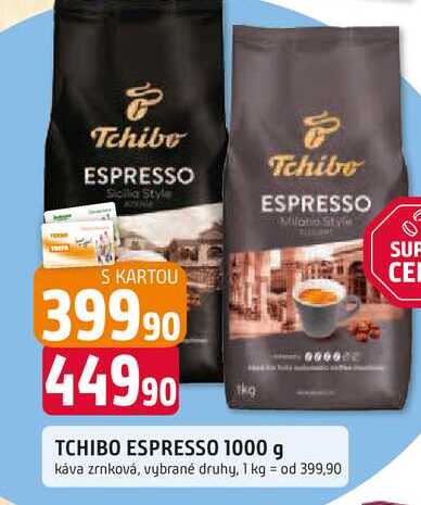 TCHIBO ESPRESSO 1000 g káva zrnková